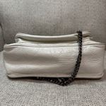 YSL Saint Laurent Niki Medium Flap Shoulder Bag in White Crinkled Leather Photo 15
