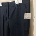 Nordstrom  Signature women's navy cut-cuffed slacks Photo 2
