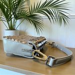 Anthropologie BIBI LOU  Silver & Black Sequin Shoulder Bag Photo 4