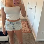 American Eagle Lace Ripped Jean Shorts  Photo 2