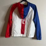 Pepsi  Windbreaker W/Hood Color Block Retro Logo Zip Front/Pockets Unisex Photo 1