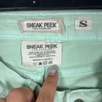 Sneak Peek Denim Green Booty Shorts Size Small EUC #VEG Photo 10