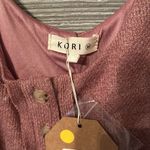 Kori  Womens‎ medium sweater knit button romper mauve color Photo 4