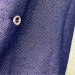 Love Culture  Large Navy Blue V-Neck Tabbed Sleeves Drawstring Waistband Shirt Photo 4