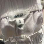 Aerie  White Ruffle Sleep Shorts Photo 0