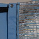 Aidan Mattox Aidan Dress Blue Metallic Embellished Stretch Zip Straps Mini 8 Photo 7