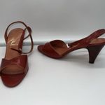 Vintage Deadstock Made in Italy for Lord & Taylor‎ Ankle Strap Pumps 6.5 NARROW Brown Photo 0