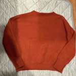 Lulus Rust Red Mock Neck Knit Sweater Small Photo 5