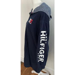 Women's Tommy Hilfiger Denim Navy Hoodie Long Sleeve Dress M Blue Size M Photo 3