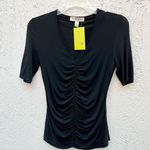 Burberry  ruched shirt sleeve black top XS Photo 0