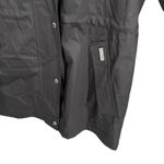 Hunter Lightweight Hooded Rain Jacket Womens Large Black Zip Waterproof Coat Photo 1