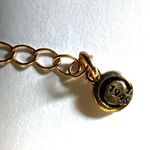 C 1946 gold tone long leopard black necklace Photo 4