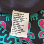 Crown & Ivy Dress Shift 3/4 Sleeve Geo Elephant Print Navy Turquoise Pink Size 8 Photo 10