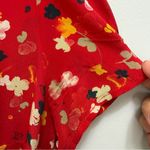 Realisation Silk Wrap Midi Floral Dress in Rouge Fleur Red Size S Photo 7
