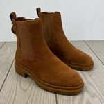 Lauren Ralph Lauren Women's Corinne Leather Ankle Boots 10B Brown Suede $247 Tan Size 10 Photo 0