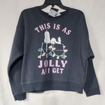 Snoopy ''This is as jolly as i get'' women's small Grayson/threads Gray Photo 4