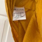 Sézane Lucette 100% Linen Blouse Saffron Yellow Lace Ruffle Top Size Small Shirt Photo 14