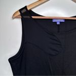 Vivienne Tam  Black Mesh Insert Sleeveless Dress Size 8 Photo 2
