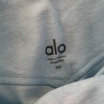 Alo Yoga 7/8 high waist lounge legging in powder blue Heather Photo 2