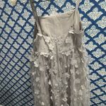 Storia Gray Flower Mini Dress Photo 1