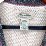 Vintage Women’s Wool Blend Cardigan Sweater Vest Pink Cream Size L Photo 2