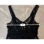 Victoria's Secret Vintage Victoria’s Secret Gold Label Black Satin Nighty Gown P Photo 5