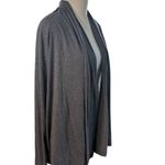 Lands' End New Light Cardigan Womens Size L 14-16 Gray Long Sleeve Travel Jacket Photo 4