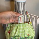 Vintage April Cornell 100% cotton apron women’s one size fits most Green Photo 2