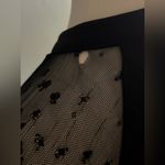 Worthington  Black Keyhole Lace Sleeves Top | Size: S | *Flaw, hole in lace Photo 2