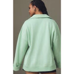 Anthropologie Pilcro x  Johnny Collar Pullover Green Women's Size XXS Oversized Photo 1