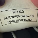 Kizik Women's Sydney Leather Sneakers Cream Purple Slip On Comfort Shoes Sz 8.5 Photo 3