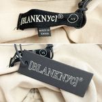 BLANK NYC NWT Linen Blend Shorts Romper One Piece in Nude Beach Tan Size XS NEW Photo 8