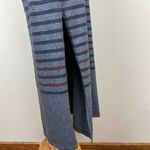 Sundry 1 Maxi Dress Small Blue Striped Racerback Side Slits Sleeveless Photo 6