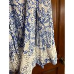 Women's Caroline Constas Blue White
Floral Paisley Lace Crochet Skirt Large White Photo 6