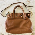 Michael Kors  Camden Luggage Brown Leather Medium Drawstring Satchel Shoulder Bag Photo 6