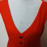 Maeve anthropologie vibrant red quilted shift dress size medium Photo 2