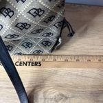 Dooney & Bourke  Monogram Canvas Leather Satchel Shoulder Bag Purse Tassel Logo Photo 9