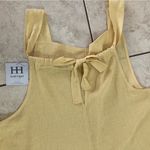 Haute Hippie Style Yellow Linen Blend Wide Leg Tie Back Jumpsuit Size XL NWT Photo 7