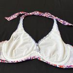 Athleta  Halter Bikini Top 32‎ D/DD Floral Print Swimsuit Beach Vacation Photo 6