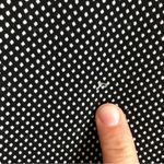 Maison Jules Black White Polka Dot Mid Rise Straight Leg Dress Crop Ankle Pants Photo 8