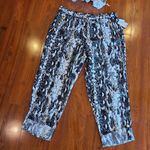 Calvin Klein Snake Skin Linen Pants Large Photo 2