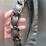 Michael Kors Collete Purse Gun Metal Metallic Shoulder Bag Photo 8