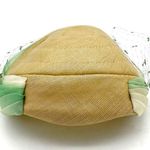 Vintage 1950s Ombre Silk & Straw Pillbox Hat Rhinestone Clip With Mesh Veil 22.5 Green Photo 3