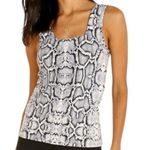 Varley womens size XS extra small snakeskin athletic tank black white lined Photo 0