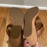 Ralph Lauren Lauren  Ayva Polo Tan Embossed Croc Wedge Sandals Womens Size 11 Photo 8