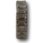 Womens Luxury 925 Sterling Silver Wedding Band Eternity Ring Size: 8 Photo 2