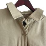 BP Coat Women L Tan Collared Neck‎ Long Sleeve Button Up Pockets Warm Cozy NWT Size L Photo 9