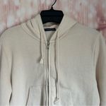 Brandy Melville  Oatmeal Cream Cropped Hoodie Photo 2