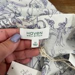 Haven Well Within Womens Pajama Top XS NWT $68 Cotton Button Lounge Floral‎ Photo 3