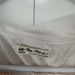 We The Free Free People Darren Cream Oversized Jersey Blouse Photo 4